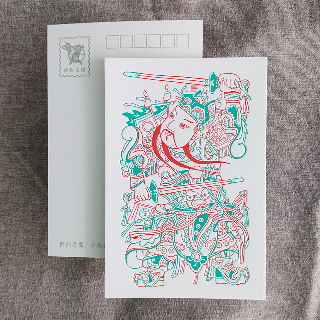 明信片-門神系列-右門神